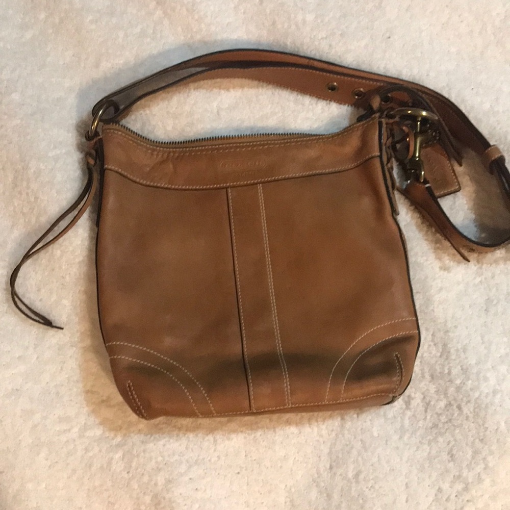Coach tan bag